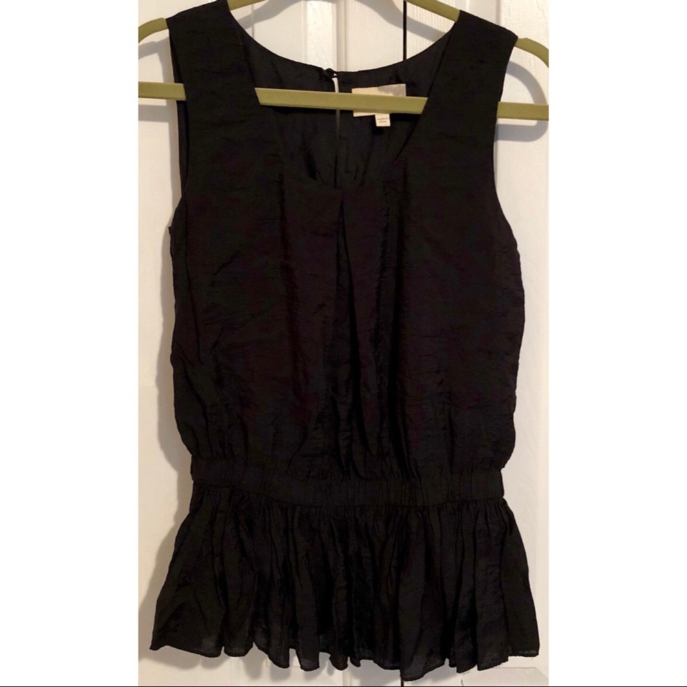Elizabeth and James Black Blouse Tank, Medium